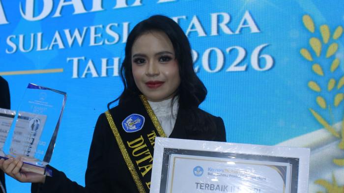 Mahasiswi Jurusan Teknik Elektro Politeknik Negeri Manado ini tak hanya fokus menyelesaikan