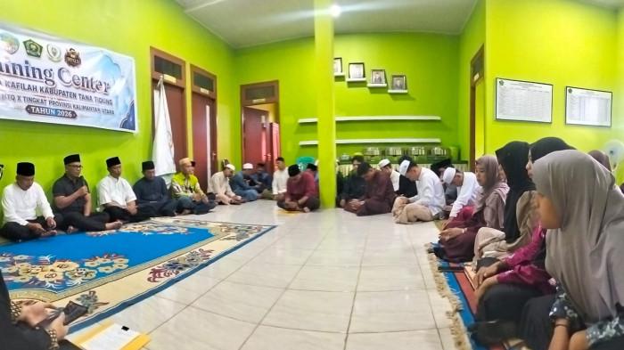 TIDAK TARGET JUARA - Pembukaan TC peserta MTQ ke-10 Kaltara di KUA Jalan Ahmad Yani, Tideng Pale, Kecamatan Sesayap, Kabupaten Tana Tidung, Kaltara, Jumat (26/6/2026). Pemkab tidak mematok target juara dan fokus tampil maksimal.