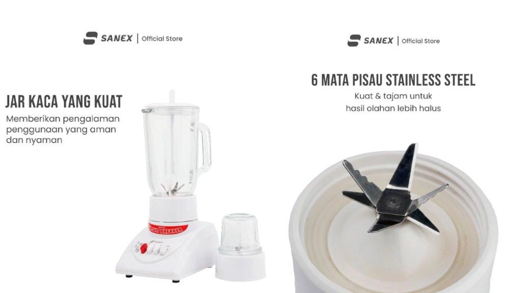 SANEX Blender Kaca Multifungsi 1 Liter MX-T2GN