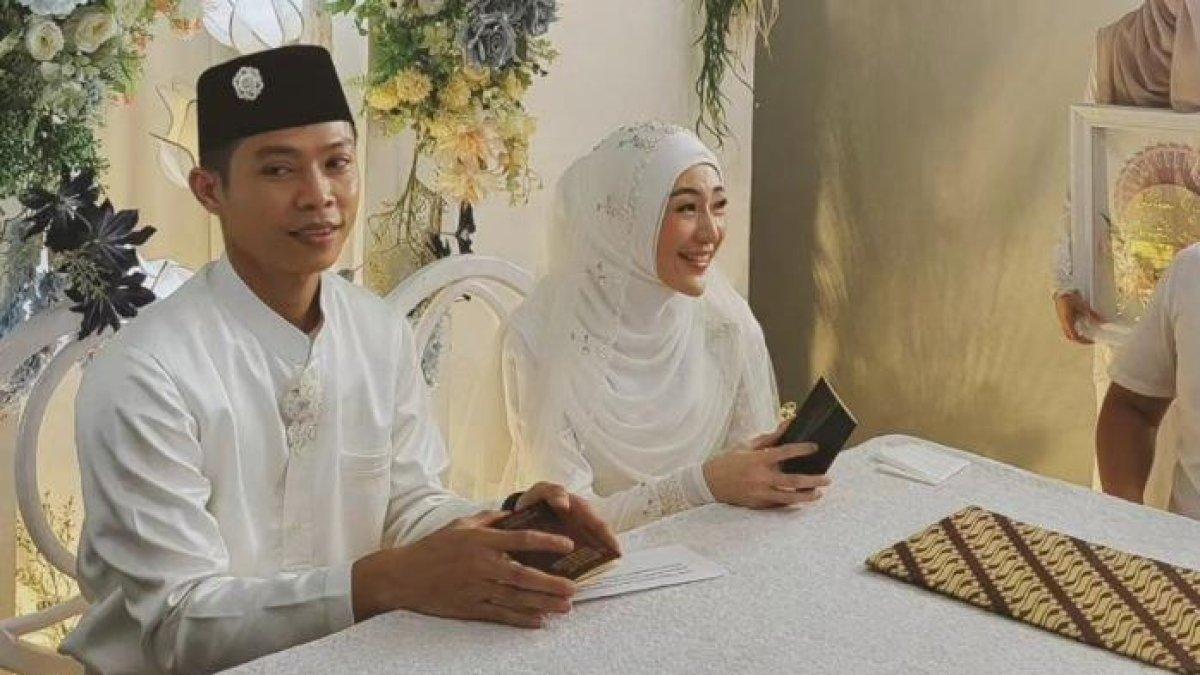 Potret pernikahan Larissa Chou dan Ikram Rosadi pada 3 September 2026.