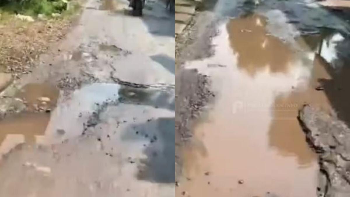 JALAN RUSAK - Kondisi Jalan Samborejo, Kecamatan Tirto, Kabupaten Pekalongan, pada Kamis (25/6/2026). Warga mengeluhkan kondisi jalan tersebut, yang diketahui sudah lama mengalami kerusakan, namun hingga kini belum ada perbaikan.