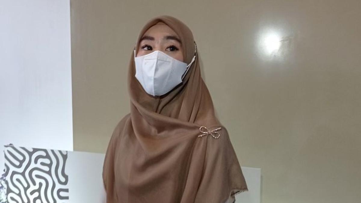 KABAR ARTIS - Larissa Chou saat ditemui di BSD, Tangerang Selatan, Senin (18/10/2021).