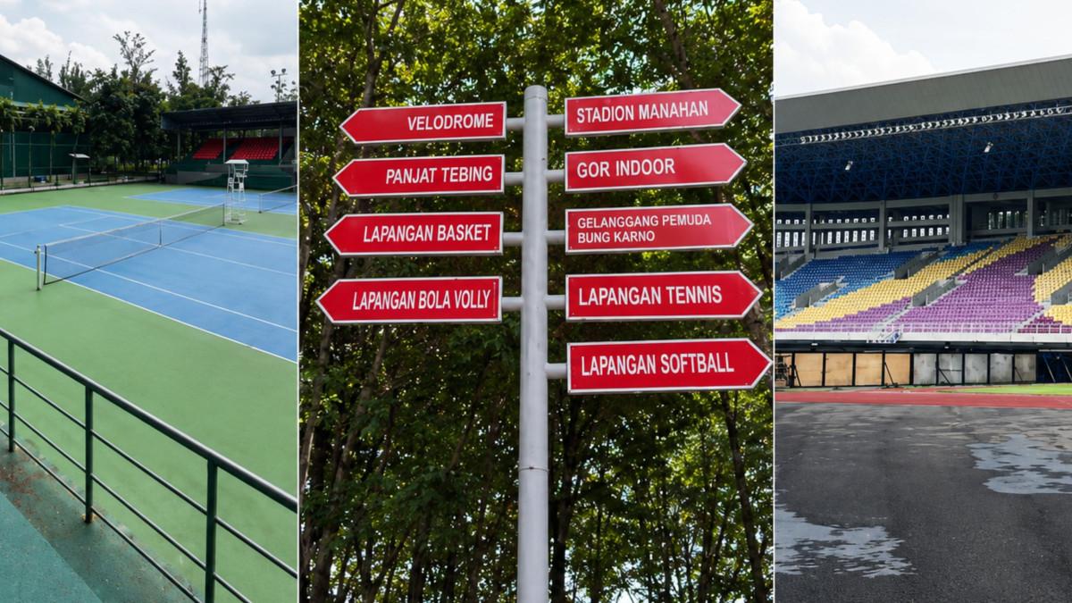 STADION MANAHAN - Suasana pengunjung berolahraga di kawasan Stadion Manahan Solo yang menjadi salah satu ruang publik favorit selama liburan sekolah.