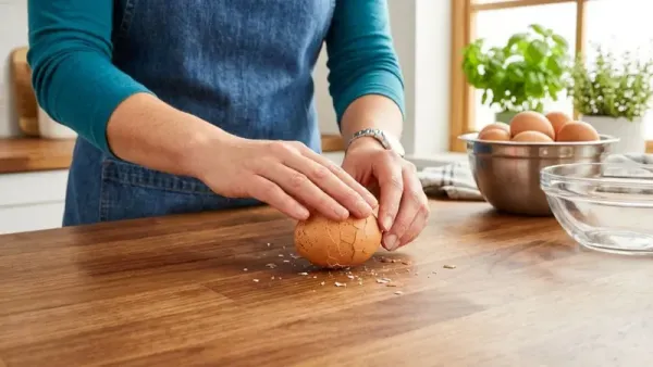Trik Kupas Telur Rebus Tanpa Bikin Putihnya Terkelupas