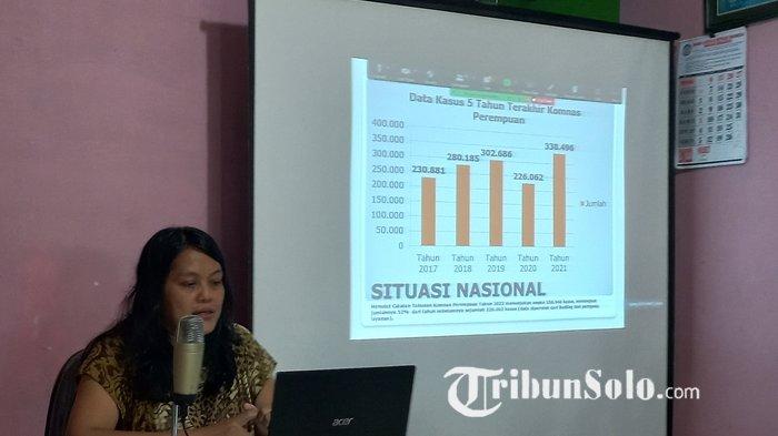 PELECEHAN - Manager Divisi Pencegahan Penanganan Kekerasan Berbasis Masyarakat SPEK-HAM, Fitri Haryani, beberapa waktu lalu. SPEK-HAM menegaskan pelecehan seksual tidak hanya berupa kontak fisik, tetapi juga bisa berbentuk verbal dan nonverbal, termasuk candaan seksis.