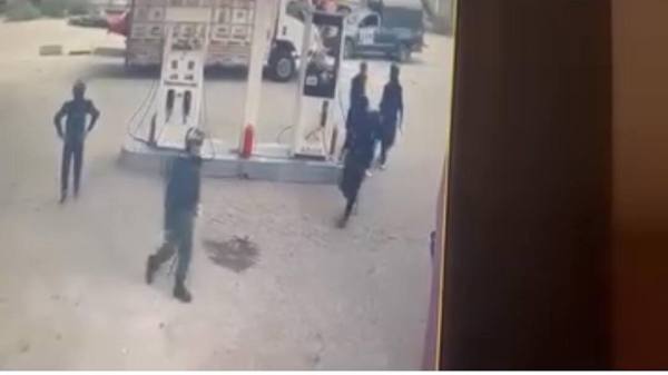 CCTV footage purportedly shows Pakistani Rangers entering a petrol pump in Rawalakot.