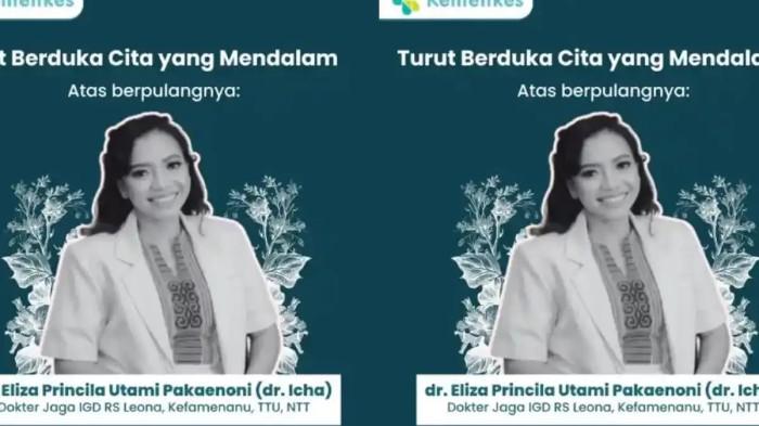 UCAPAN DUKA – Kementerian Kesehatan RI melalui akun Instagramnya menyampaikan ucapan duka cita mendalam atas meninggalnya Dokter Eliza Princila Utami Pakaenoni atau dr Icha. Meninggalnya dr. Icha usai diduga diintimidasi DPRD TTU jadi sorotan. Kemenkes pastikan investigasi menyeluruh.