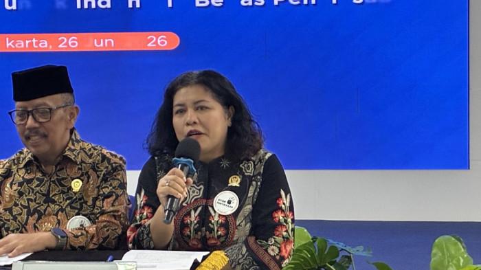 SONDANG SIMANJUNTAK - Komisioner Komnas Perempuan Sondang Frishka Simanjuntak dalam peringatan Hari Anti Penyiksaan Internasional di kantor Ombudsman, Jakarta, Jumat (26/6/2026).(KOMPAS.com/HARYANTI PUSPA SARI )