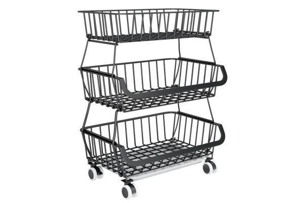 Miyawell 3-Tier Rolling Pantry Cart with Wheels Credit: Amazon