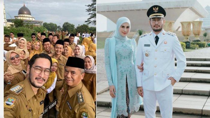 SELFIE BARENG ASN - Kolase Jeje Govinda bertugas sebagai Bupati Bandung Barat dari capture instagram, Senin (3/3/2025). Pidato pertama Jeje Govinda di Bandung Barat, ipar Raffi Ahmad ajak selfie ASN.