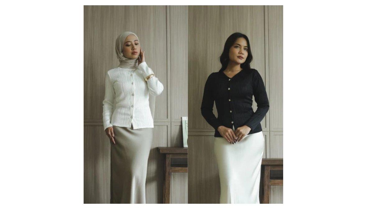 Ilustrasi rekomendasi atasan wanita Jenn & Rose - Aurora Top Essential Layered Premium