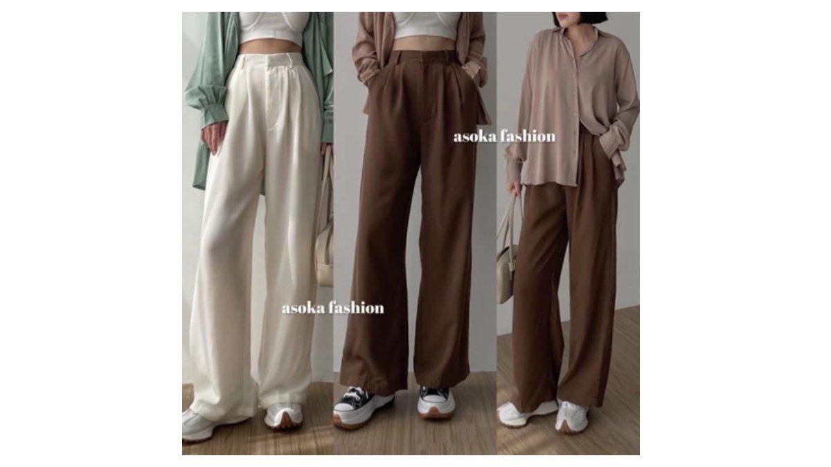 Ilustrasi tips Mix and Match celana kulot dengan Kemeja Oversize