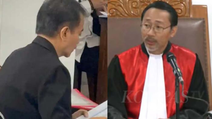 SIDANG - Hakim I Ketut Darpawan memimpin sidang gugatan praperadilan Roy Suryo terhadap Kapolda Metro Jaya Komjen Asep Edi Suheri, Dirreskrimum Polda Metro Jaya Kombes Iman Imanuddin, dan tim penyidik.