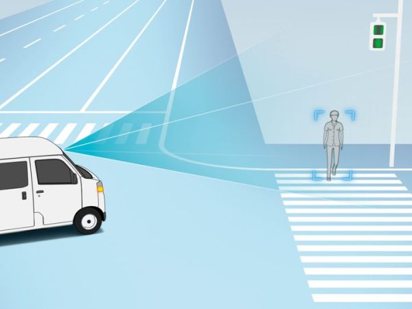 Fitur Smart Assist Toyota Pixis Van sekarang sudah support penyebrang jalan.