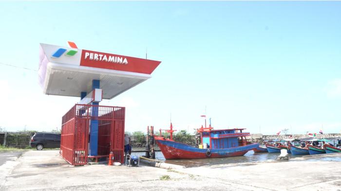SPBU Nelayan - Aktivitas nelayan kecil di Cilacap Raya dipastikan tetap berjalan normal. Pertamina Patra Niaga Regional Jawa Bagian Tengah memastikan stok solar subsidi aman, Selasa (12/5/2026).Istimewa