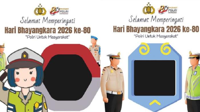 HARI BHAYANGKARA 2026 - Berikut 30 twibbon Hari Keluarga Nasional 2026 yang dapat digunakan untuk update status di sosial media ataupun dikirimkan sebagai pesan. (Tangkap layar Twibbonize)