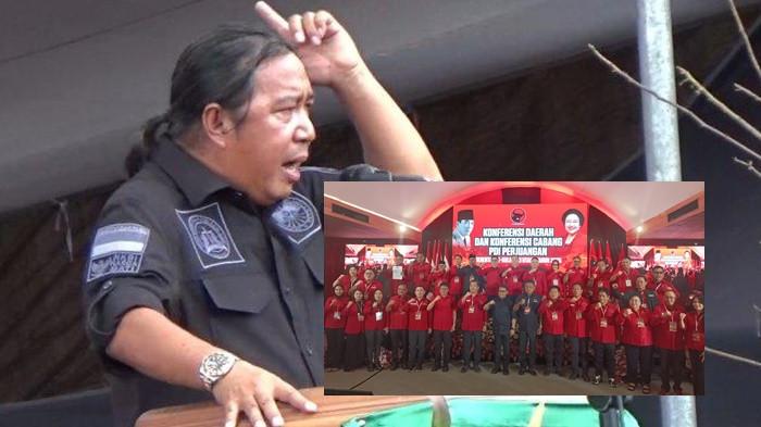 PDIP - Kolase foto James Sumendap dan foto para kader PDIP se-Sulut saat Konferda dan Konfercab PDIP beberapa waktu lalu.