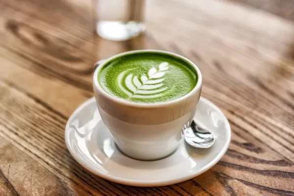 Ilustrasi matcha latte Ilustrasi matcha latte