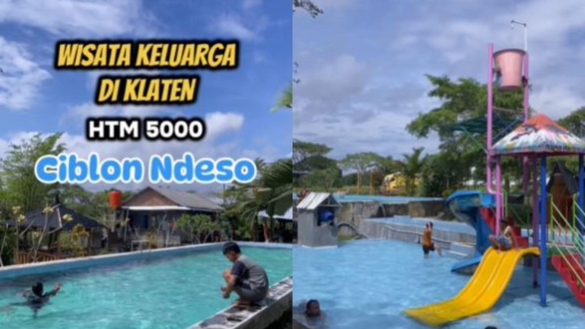 WISATA KLATEN - Pesona wisata air murah meriah Ciblon Ndeso Klaten.