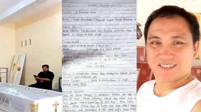 DOSEN UNIMA - Sosok Danny Alry Masinambow, dosen Universitas Negeri Manado (UNIMA) ini menjadi sorotan publik setelah namanya disebut-sebut dalam kasus kematian seorang mahasiswi  Program Studi PGSD UNIMA berinisial Evia Mangolo (EM) Selasa (30/12/2025).