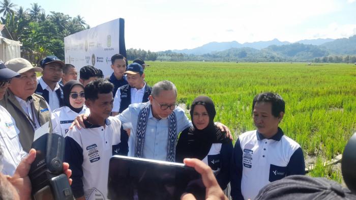 ZULKIFLI HASAN - Menteri Koordinator (Menko) Bidang Pangan, Zulkifli Hasan, saat melakukan kunjungan kerja ke Kabupaten Mamuju, Jumat (3/7/2026).