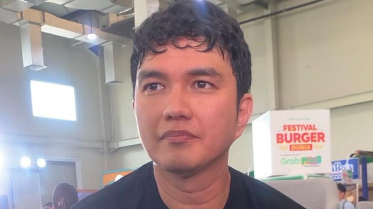 POLEMIK ARTIS - Aldi Taher ditemui di acara Festival Burger Dunia Grab Puas Food Market, di Sudirman, Jakarta Selatan, Jumat (5/6/2026).