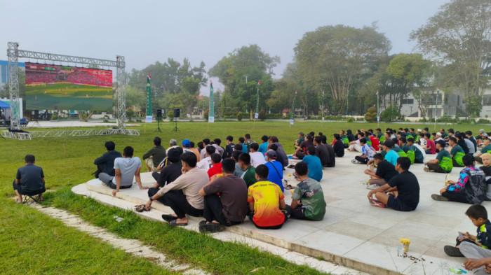 Nobar Piala Dunia di Lapangan Dwi Warna Barabai untuk Masyarakat Umum