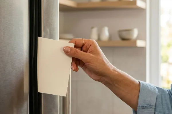 summer fridge maintenance a4 paper door seal test