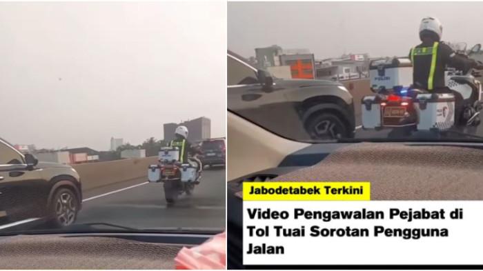 Publik dibuat bereaksi setelah beredar video lain yang memperlihatkan iring-iringan kendaraan pejabat melintas di tengah antrean panjang kendaraan di jalan tol, Kamis (2/7/2026).