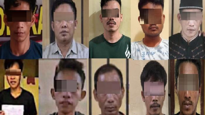 WAJAH TAHANAN KABUR DI KOLAKA UTARA - Foto para tahanan kabur dari Polres Kolaka Utara, Sulawesi Tenggara (Sultra).   Mereka berhasil melancarkan aksi dengan merusak ventilasi rumah tahanan (rutan) sampai memakai selang air untuk memanjat pada Kamis (2/7/2026) dini hari.   Sejumlah foto-foto para tahanan inipun beredar di media sosial.   Salah satu tahanan merupakan terduga pelaku tindak pidana pencurian. 