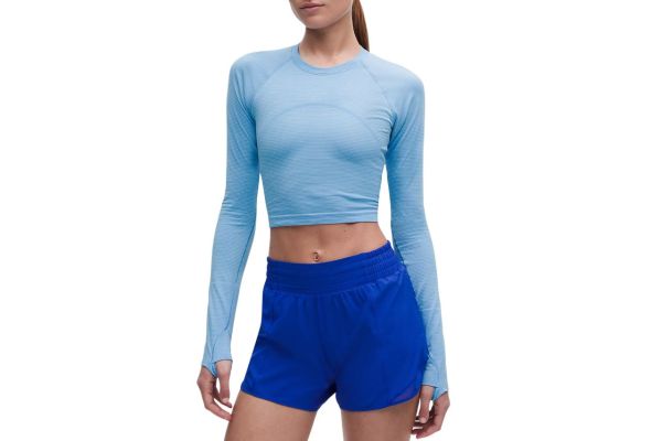 lululemon Swiftly Tech Cropped Long-Sleeve Shirt 2 Credit: lululemon