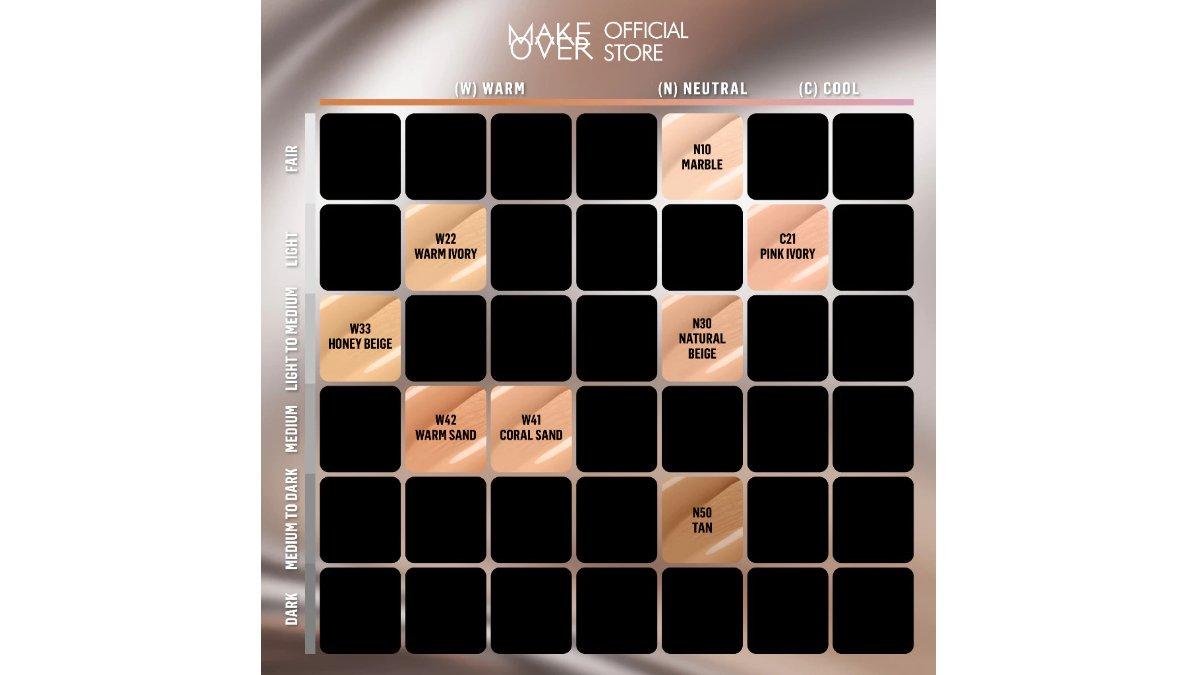 MAKE OVER Hydrastay Glow Fluid Foundation