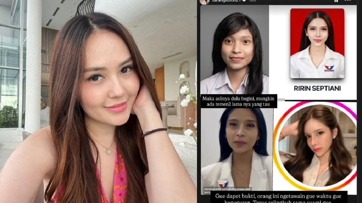 SARAH GIBSON DISELINGKUHI - Capture unggahan Sarah Gibson di Instagram, tuduh seorang wanita bernama Ririn Septiani ada main dengan suaminya, Diska Resha