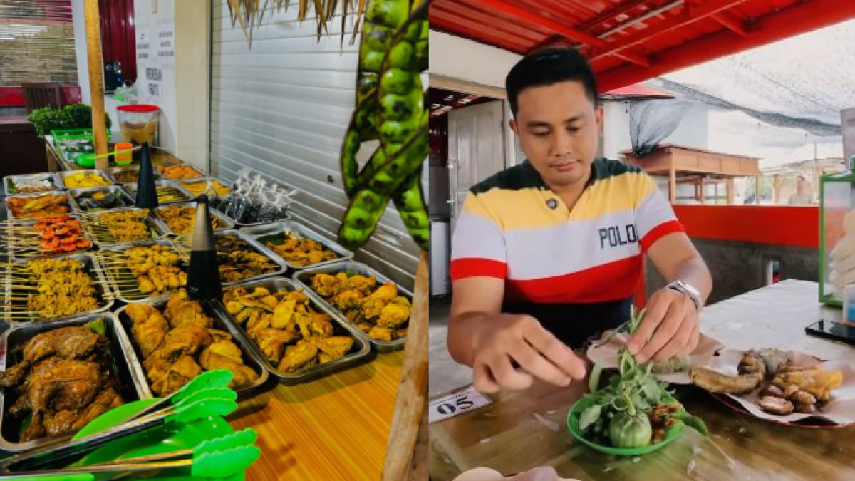 Bupati Hamenang cicipi Mblenger Lelawuhan. Warung makan tersebut berlokasi di Desa Karanglo, Kecamatan Klaten Selatan.