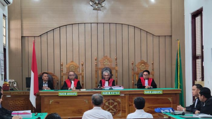 Simakasura saat mengikuti sidang dakwaan telah digelar di Pengadilan Tipikor pada Pengadilan Negeri (PN) Medan, Jumat (3/7/2026).