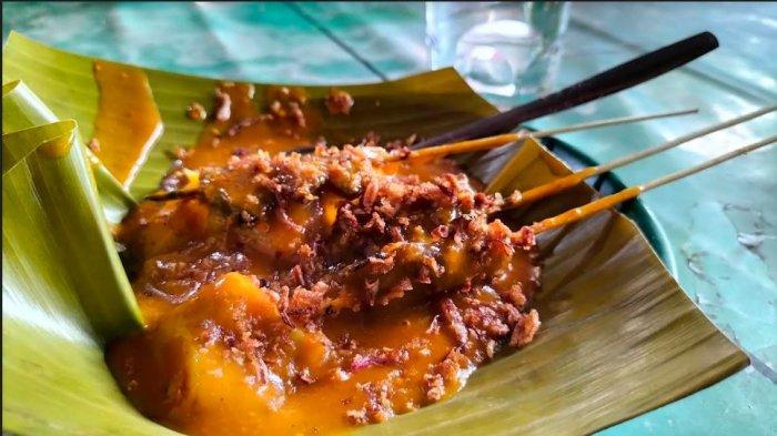 Sate Pasa Ambacang, rekomendasi menu sarapan pagi di Kota Padang Provinsi Sumatera Barat (Sumbar). Foto diambil 15 November 2022