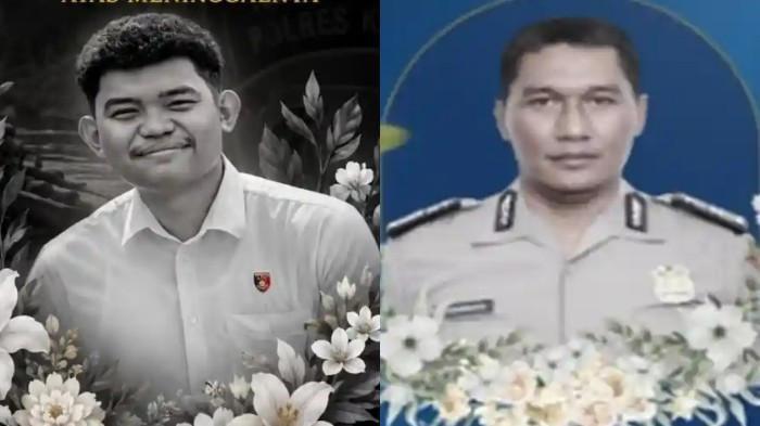 POLISI GUGUR - Bripda Nopandri Ramadhan dan Aiptu Sumariyanto ditemukan dalam kondisi meninggal dunia pada Minggu (5/7/2026) pagi gugur dalam tugas pemberantasan narkoba di wilayah hukum Polres Katingan, Kalimantan Tengah. 