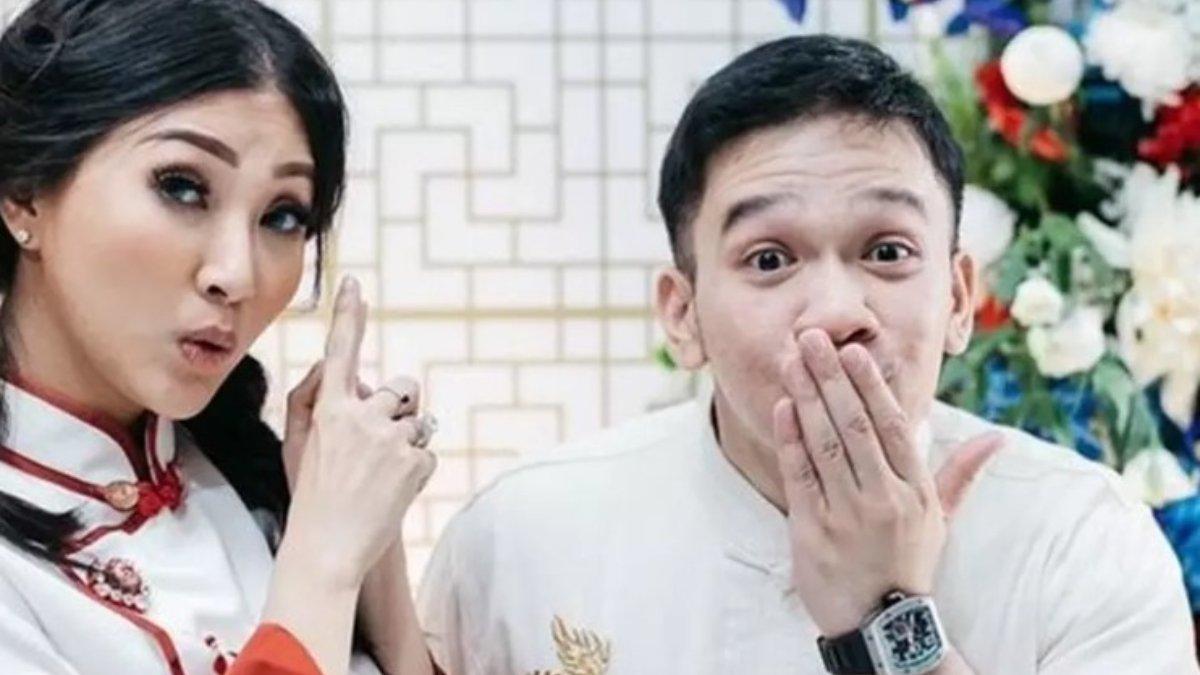 Momen Sarwendah saat bersama Jordi Onsu.