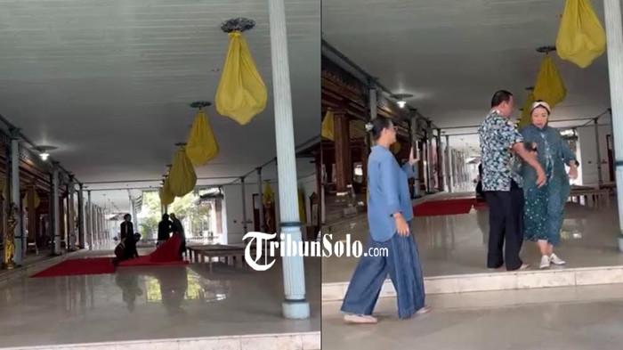 CEKCOK KERATON - Tangkapan layar video viral pertengkaran terjadi antara dua kubu Raja Keraton Kasunanan Surakarta atau Keraton Solo, di Solo, Jawa Tengah, pada Minggu (5/7/2026).