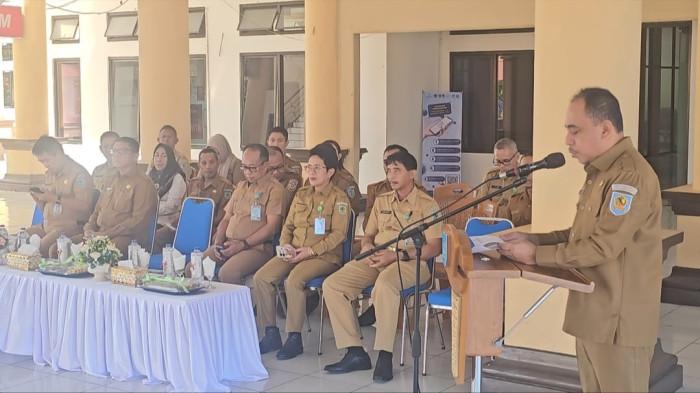 Bupati Yusra saat melepas kontingen O2SN Bolmong