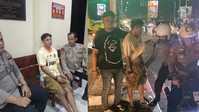 PELAKU CURAS DI KAPUAS HULU - Kolase pelaku Curas bernama Anton saat ditangkap anggota Polsek Pontianak Timur, saat jalan-jalan di Kota Pontianak, Minggu 5 Juli 2026 sekitar pukul 21.00 WIB. Ia merupakan terduga pelaku kasus percobaan pembunuhan terjadi di Jalan Lintas Selatan, Dusun Keliat, Desa Mujan, tepatnya depan SMPN 1 Boyan Tanjung, Kecamatan Boyan Tanjung, Kabupaten Kapuas Hulu pada Selasa 30 Juni 2026 pukul 04.30 WIB.