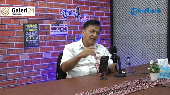 TRIBUN PODCAST - Kepala Dinas Pendidikan dan Kebudayaan Kota Manado Bart Assa saat tampil di Tribun Podcast, Rabu 24 Juni 2026.