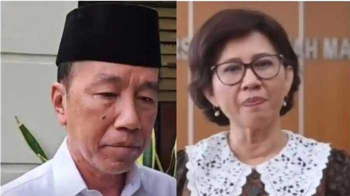 IJAZAH JOKOWI - Kolase foto Jokowi (kiri) dan Rektor UGM Prof Ova Emilia (kanan). Terlanjur Ahli Forensik Skakmat Rektor UGM Soal Ijazah Jokowi, Kubu Roy Suryo Cs Punya Pendapat Beda.
