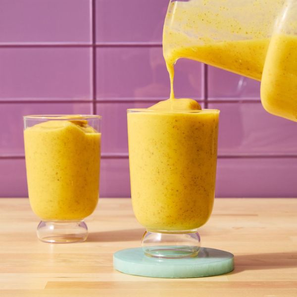 Recipe image of Orange-Turmeric Chia Seed Smoothie. Credit: Photographer: Alex Huang.