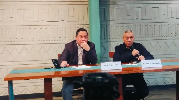 PENGACARA NADIEM - Ari Yusuf Amir, Tim Penasehat Hukum Nadiem Makarim di Jakarta, Rabu (22/4/2026).
