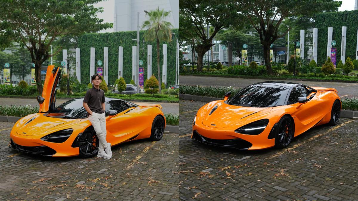 KECELAKAAN MOBIL - Mobil supercar McLaren 720S Coupe yang alami kecelakaan di Sukoharjo.