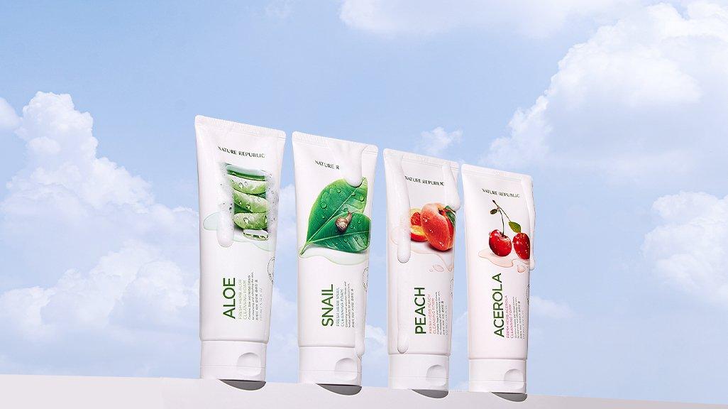 Nature Republic Fresh Herb Aloe Cleansing Foam