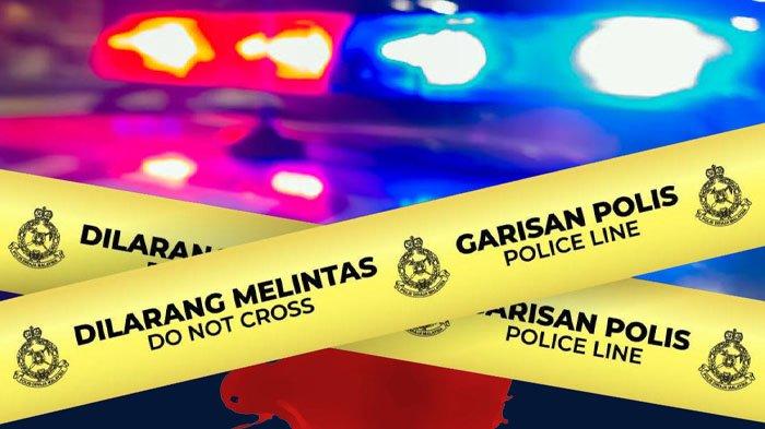 Ilustrasi garis polisi. 