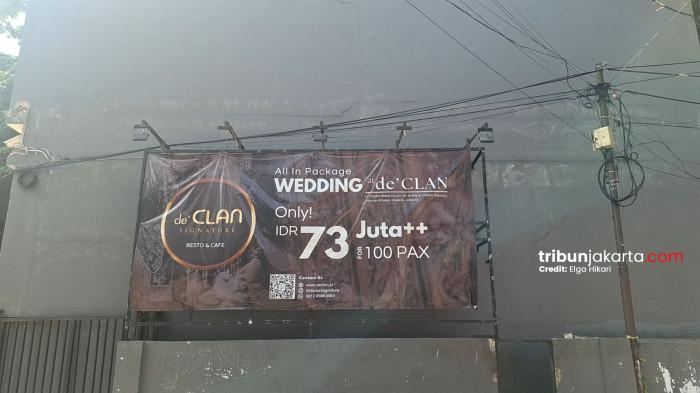CAFE DE'CLAN SIGNATURE - Kondisi terkini di Cafe de'Clan Signature di Jalan Cipete Raya, Jakarta Selatan pada Kamis (9/7/2026) atau sehari pasca penggeledehan. Cafe tersebut hari ini tak beroperasi.