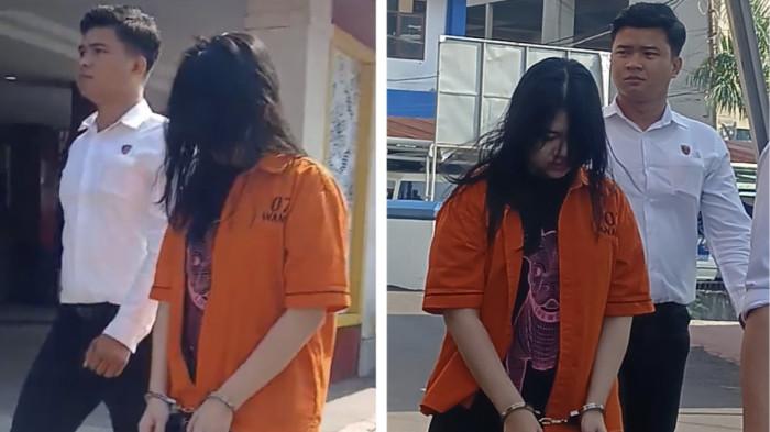 INVESTASI BODONG-Mengenakan rompi tahanan berwarna oranye milik Tahti Polda Bengkulu, kedua tangan terborgol tersangka NC alias Yeyen alias Cik Oboy kembali menjalani pemeriksaan lanjutan di ruang penyidik Direktorat Reserse Kriminal Khusus (Ditreskrimsus) Polda Bengkulu, Senin (29/6/2026).